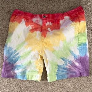 Mossimo Supply Co. Rainbow Tie-Dye Flat Front Shorts